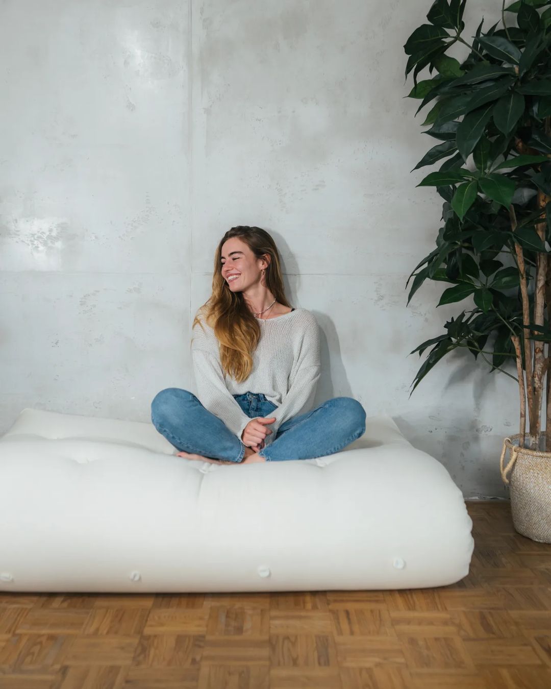 OUTLET - BIOFUTON DW 5.1 Kokosnød  - 180 x 210cm