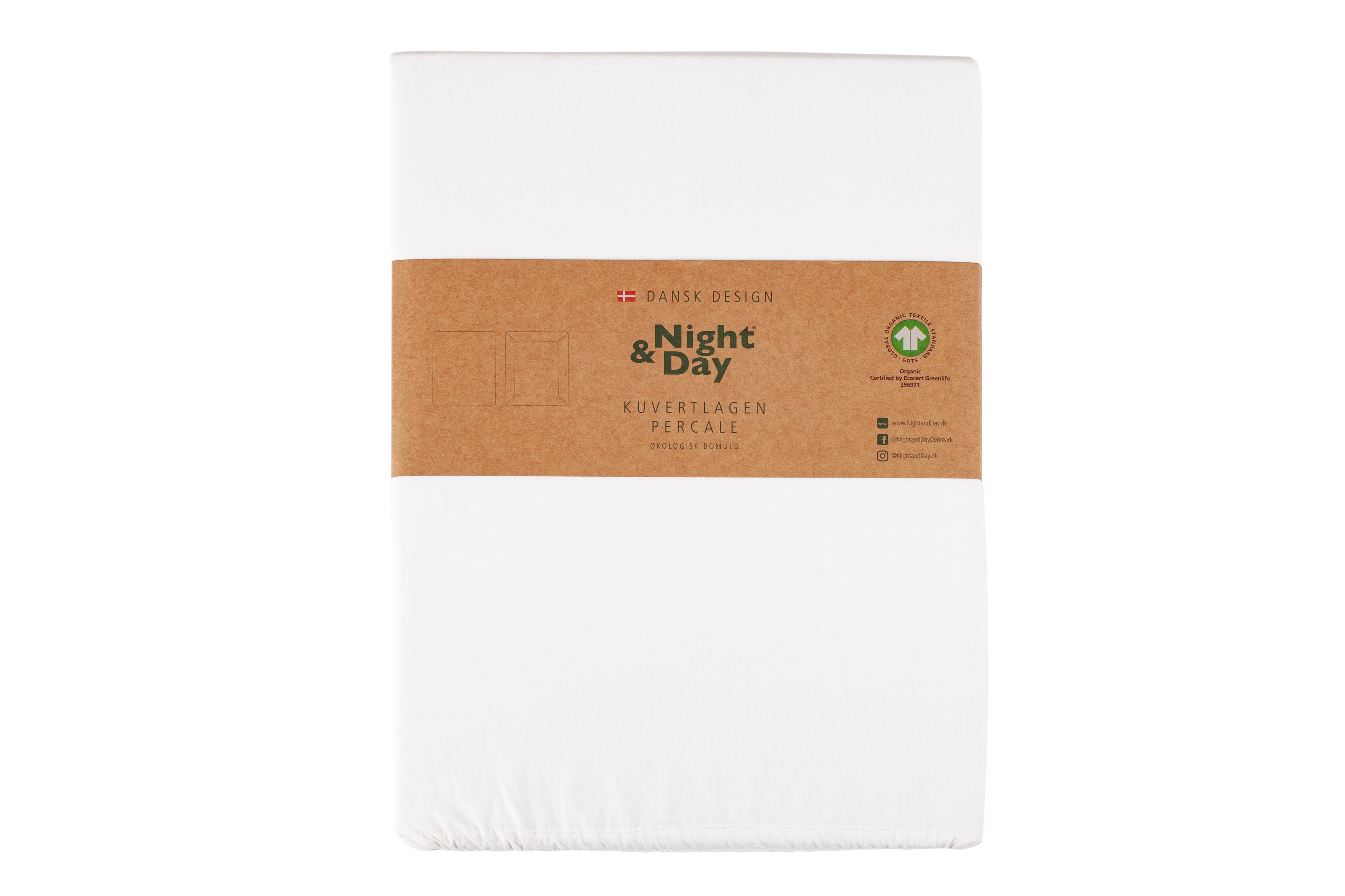 Percale kuvertlagen – økologisk