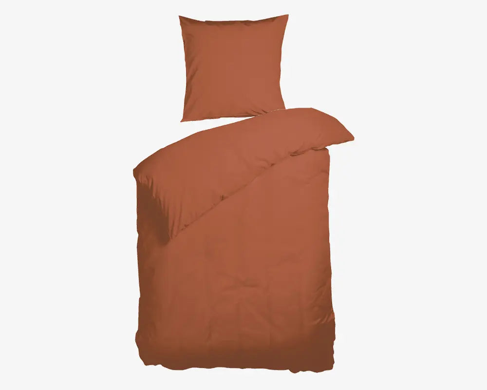 Økologisk sengesæt Kelly - Burnt Sienna