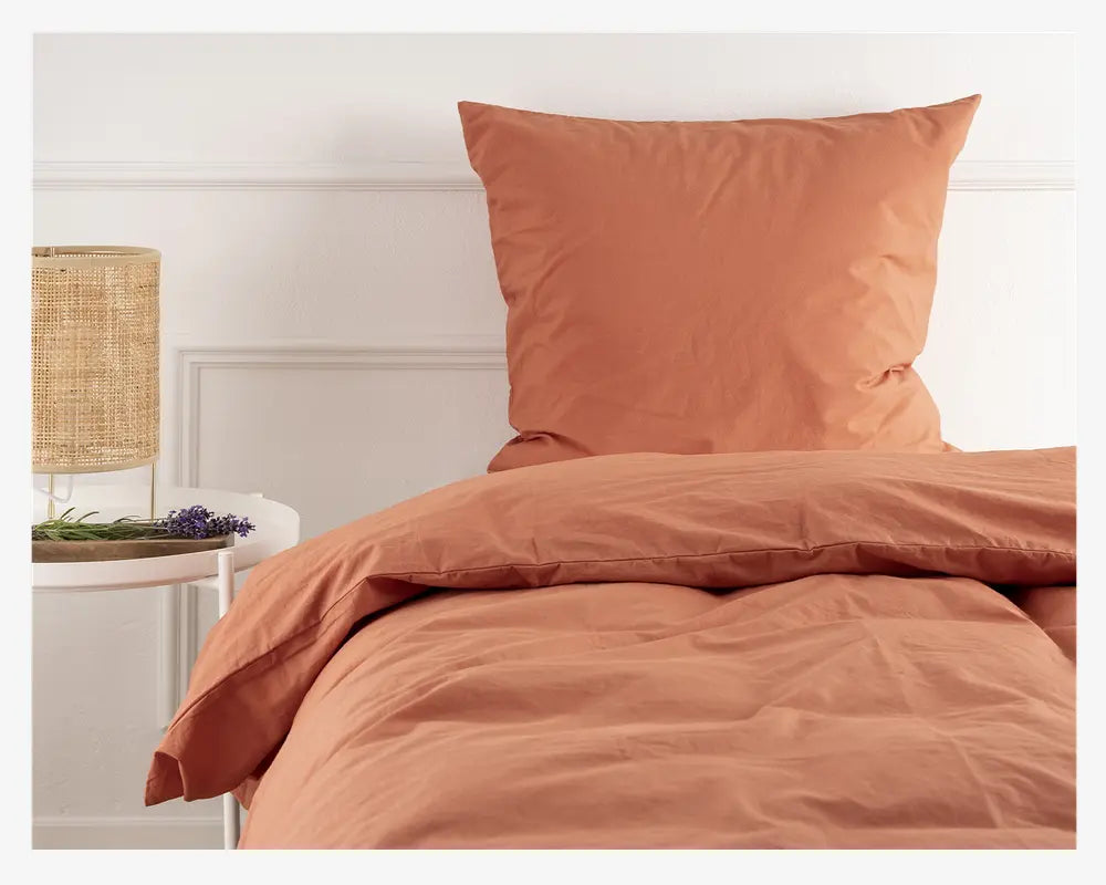 Økologisk sengesæt Kelly - Burnt Sienna