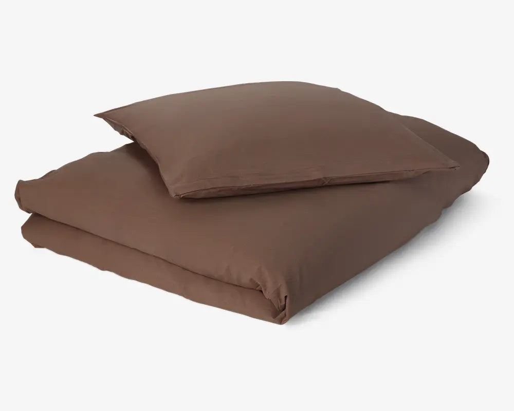 Økologisk sengesæt Kelly - Raw Umber