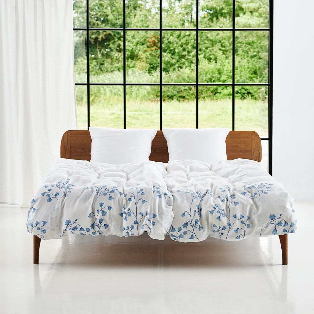 Økologisk sengesæt Klokkeblomst - Hvid